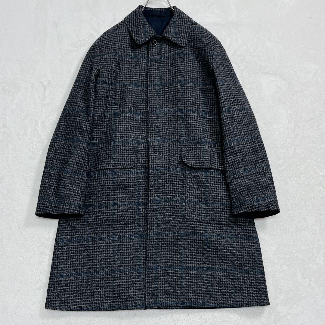 『エディフィス×インバーティア』別注 リバーシブル グレンチェック バルマカーン