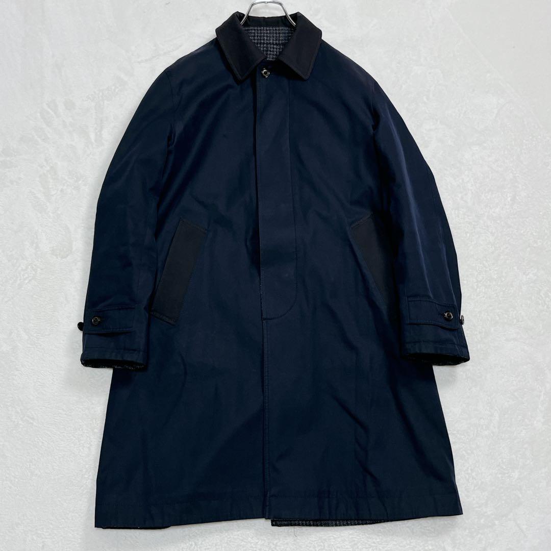 『エディフィス×インバーティア』別注 リバーシブル グレンチェック バルマカーン