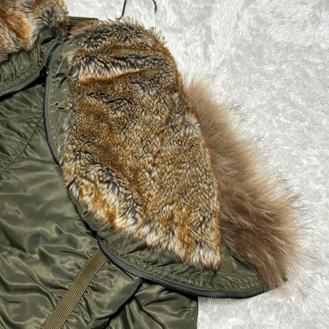 希少 美品 AVIREX N-2B ミリタリー ジャケット y2k ファー 短丈