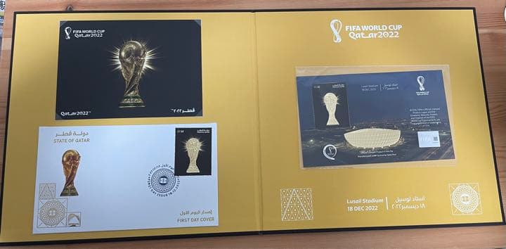 カタールワールドカップ　決勝戦限定　記念切手