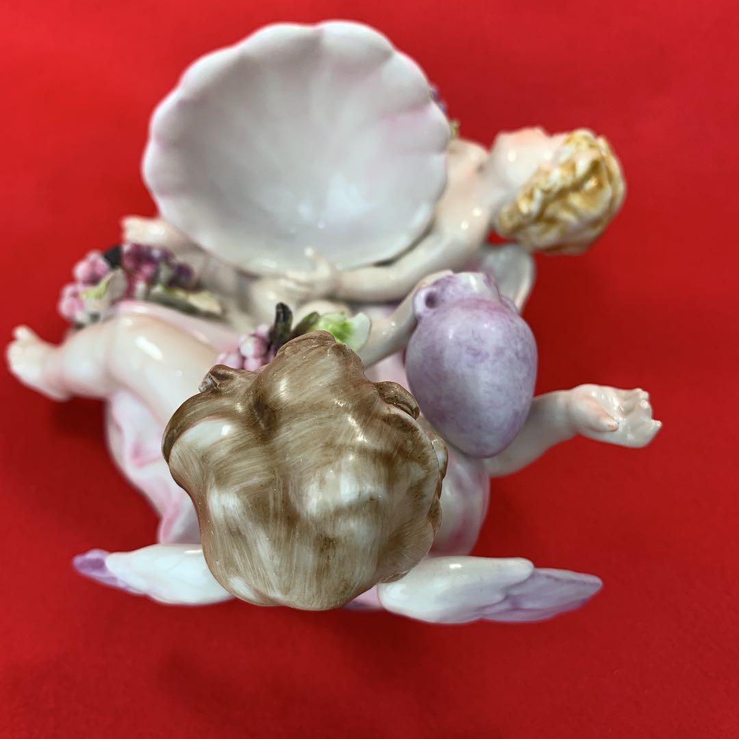 イタリーCAPODIMONTE カポデモンテ Angelエンジェルぶどう壁掛け