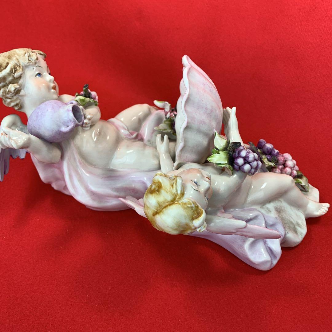 イタリーCAPODIMONTE カポデモンテ Angelエンジェルぶどう壁掛け