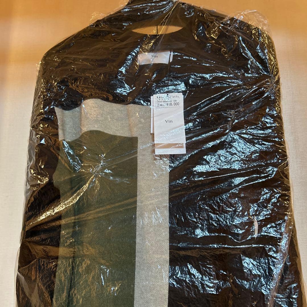 本日限定　新品未使用品　タグ付き　Vin 異素材ワンピース　カラーブロック