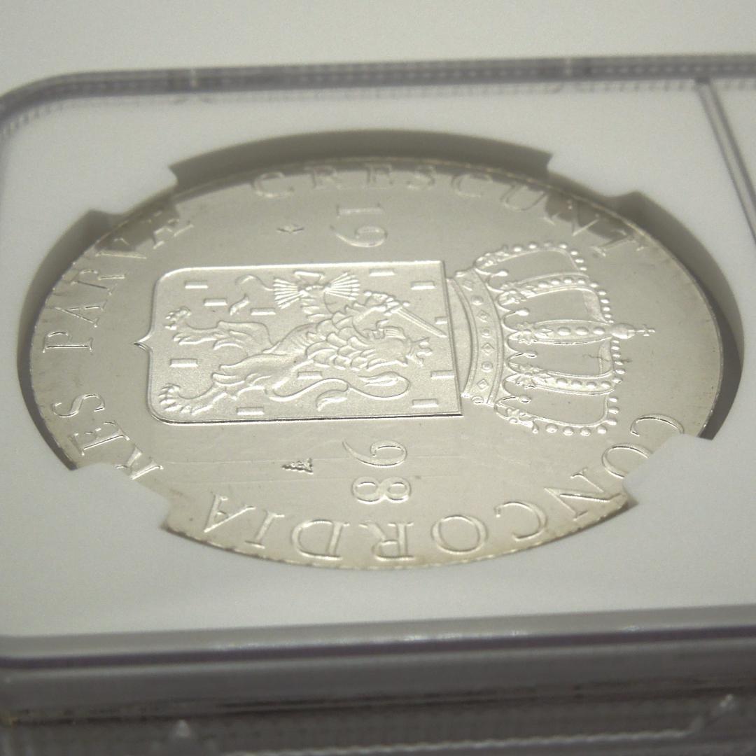 【世界に4枚】1998年 オランダ ダカット 銀貨 NGC PF68 UCAM