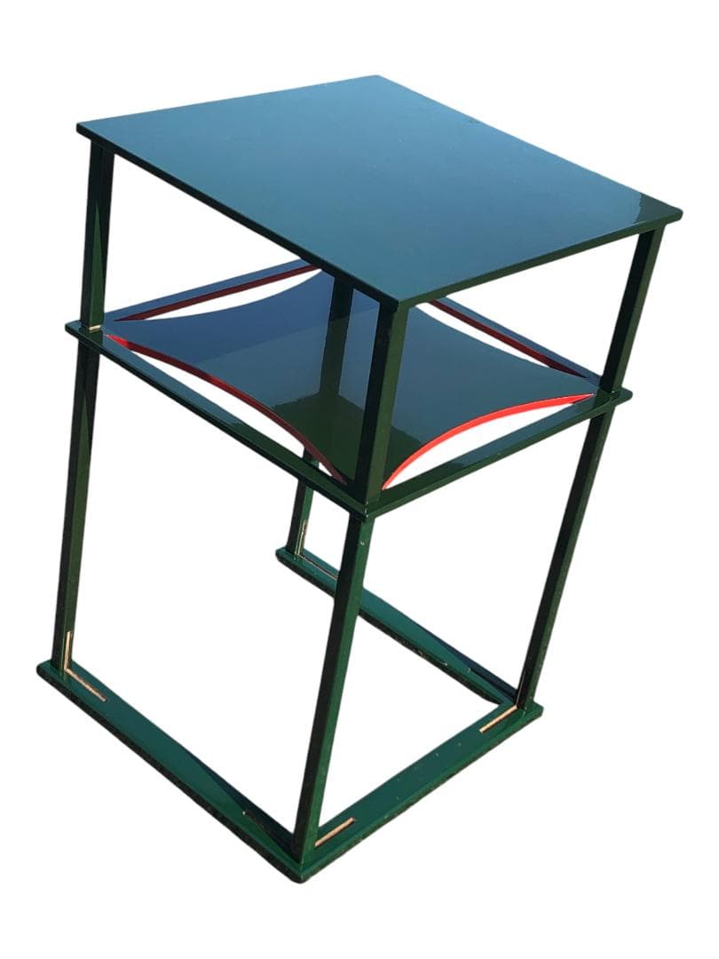 【茶道具】糸巻棚 組立式 共箱付き 塗り棚 裏千家好写 伝統工芸 茶事