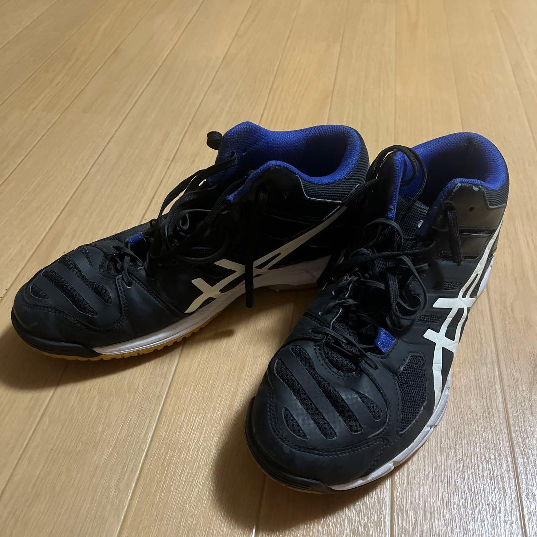 asics GEL-REVONT バレーボールシューズ 黒/青　26.５センチ