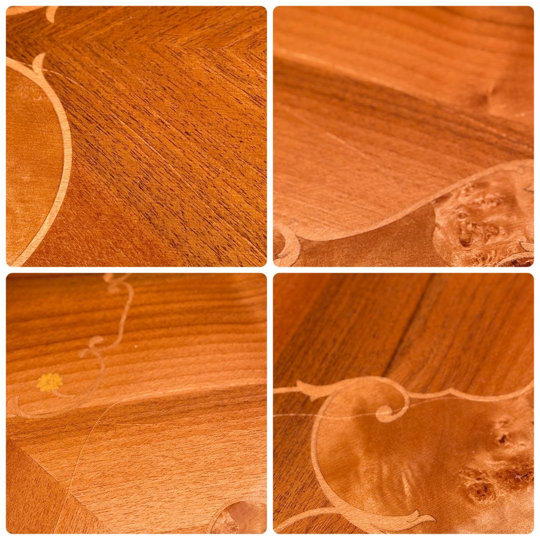 KZ023 イタリア製 象嵌細工　ダイニングテーブル 猫脚　オーダーメイド