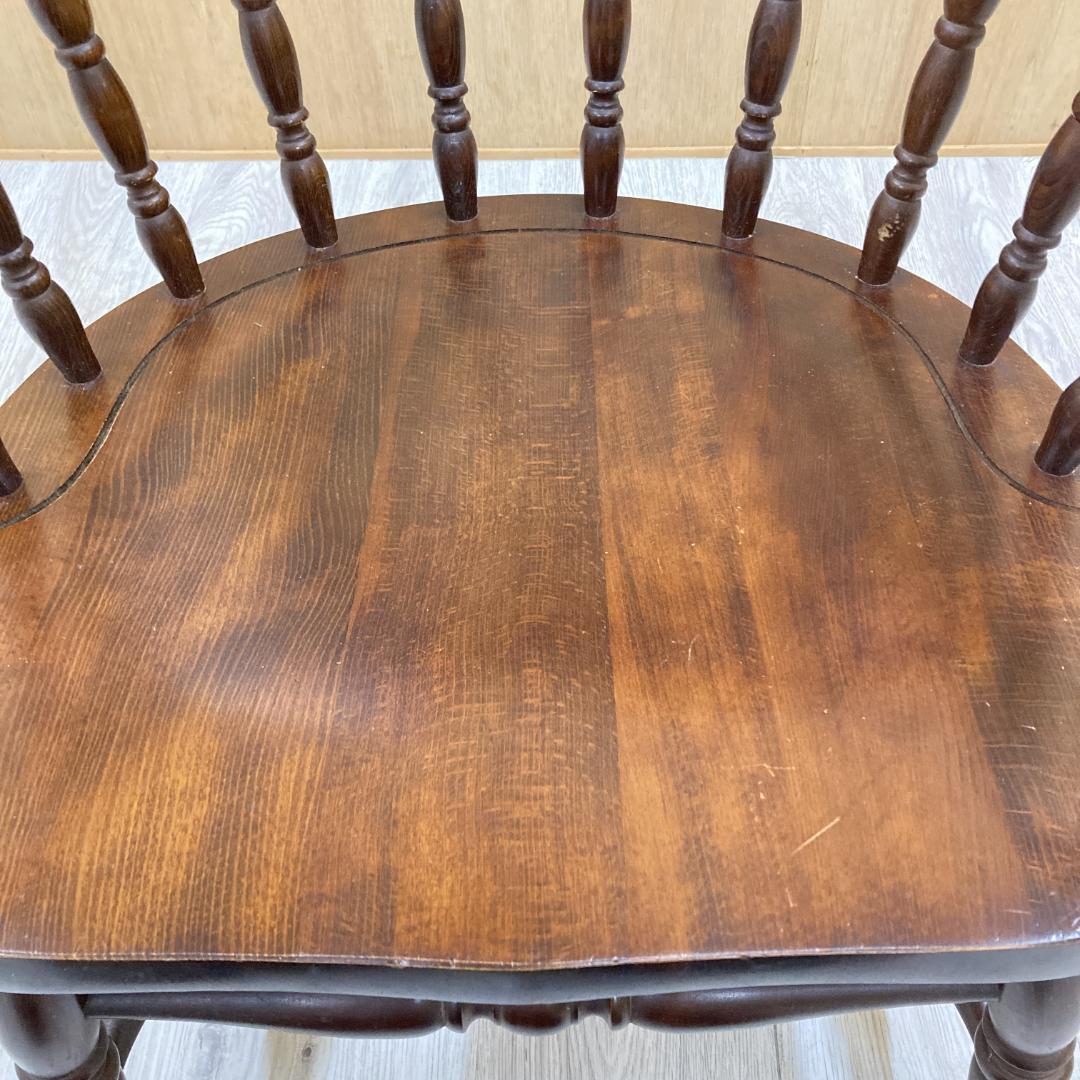 【柏木工】ヴィンテージ ダイニングチェア 椅子　アームチェア　アンティーク D