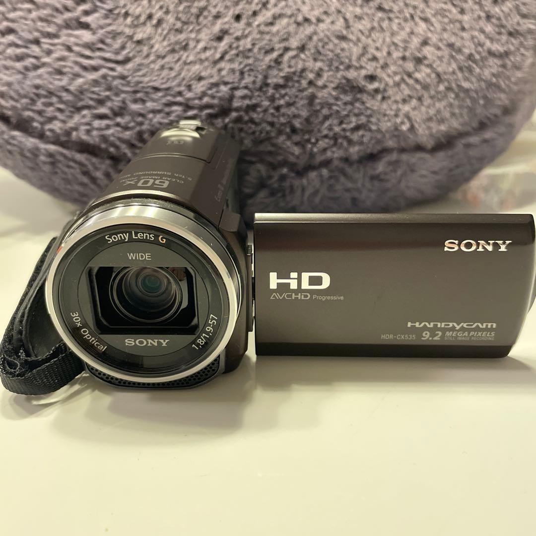 【美品】SONY HDR-CX535 ハンディカム 本体(バッテリー2個付き)