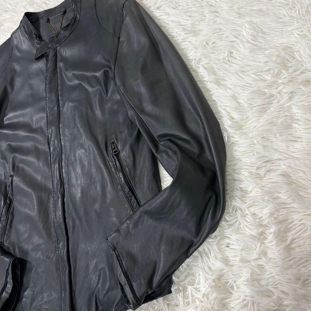Sisii シシ ライダース ウォッシャブル レザージャケット ブラック S