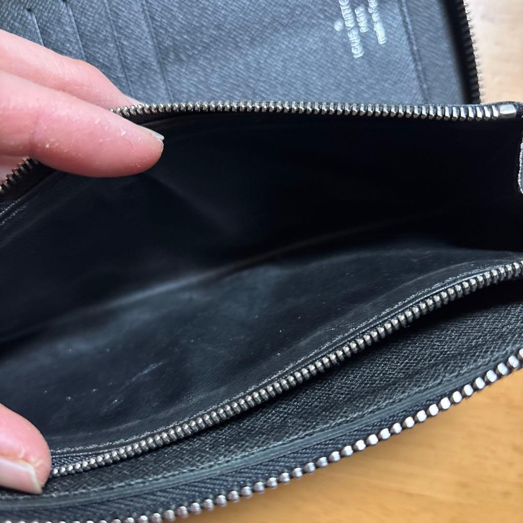 ☆限定お値下げ☆ダミエパターン ブラックレザー長財布