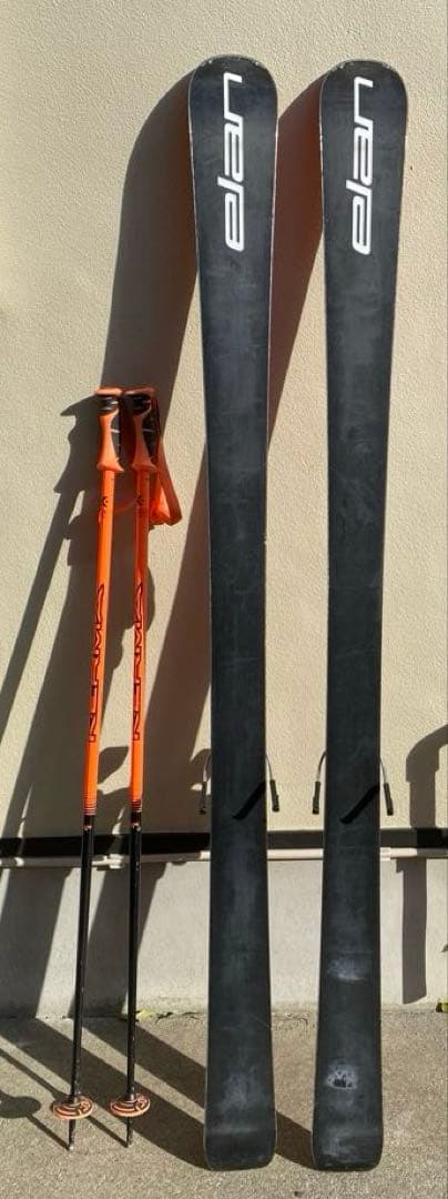 Elan amphibio 84Tiスキー板 170cm、Kermaポール付き