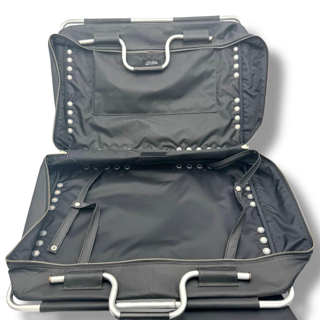 ジャンポールゴルチェ　パイプ　パイプフレーム メタルハンドル　ブラック　黒