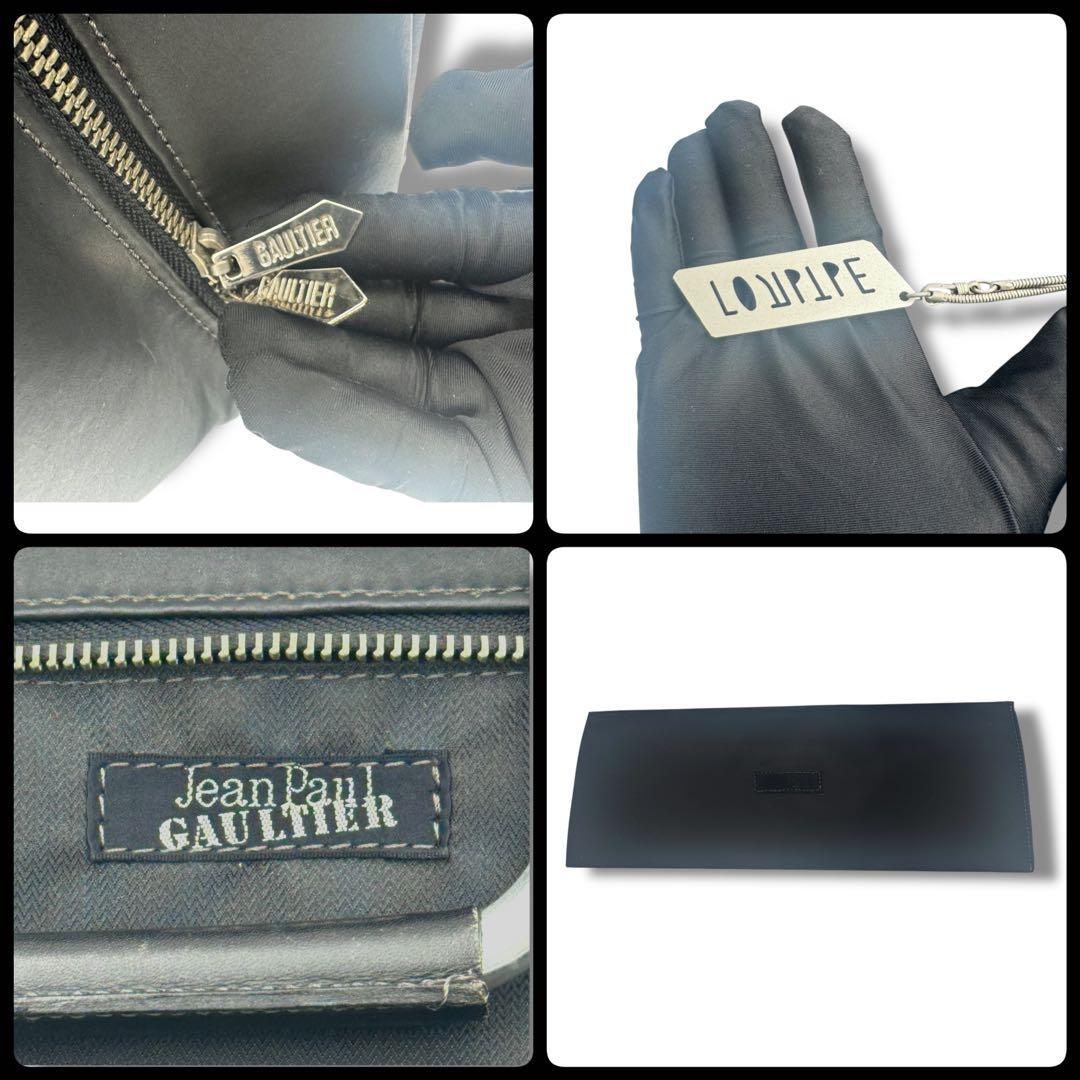 ジャンポールゴルチェ　パイプ　パイプフレーム メタルハンドル　ブラック　黒