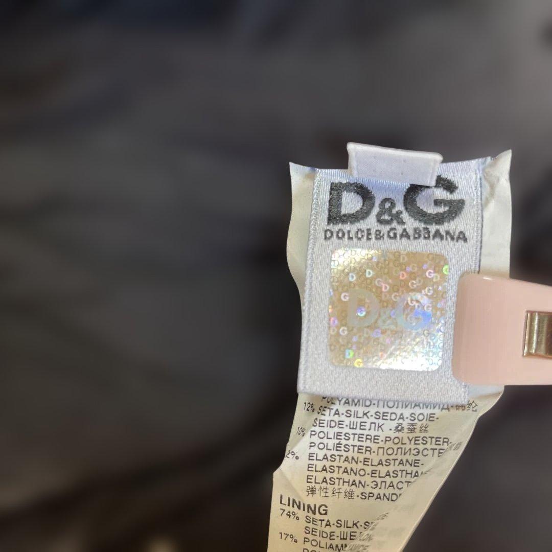 レア✨D&G ドレープデザイン スリップドレス 【XS】海外輸入古着　1点もの