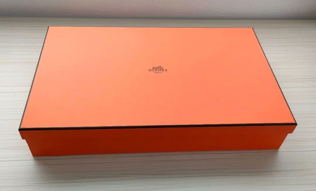 美品 エルメス ステアーズ ゲストタオル 2枚セット オレンジ ホワイト
