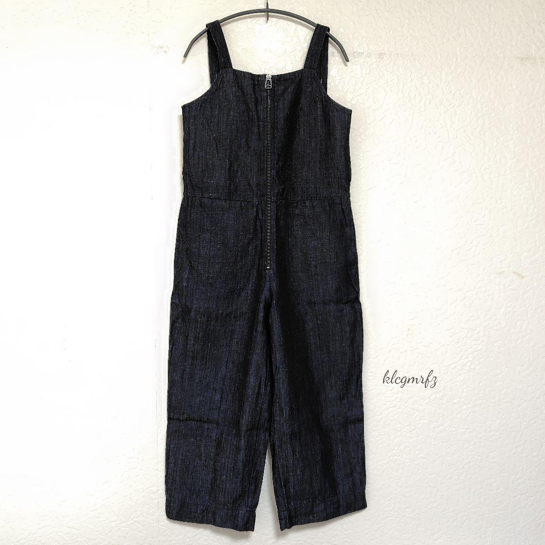 TODAYFUL リネン混 デニム サロペット オーバーオール インディゴ