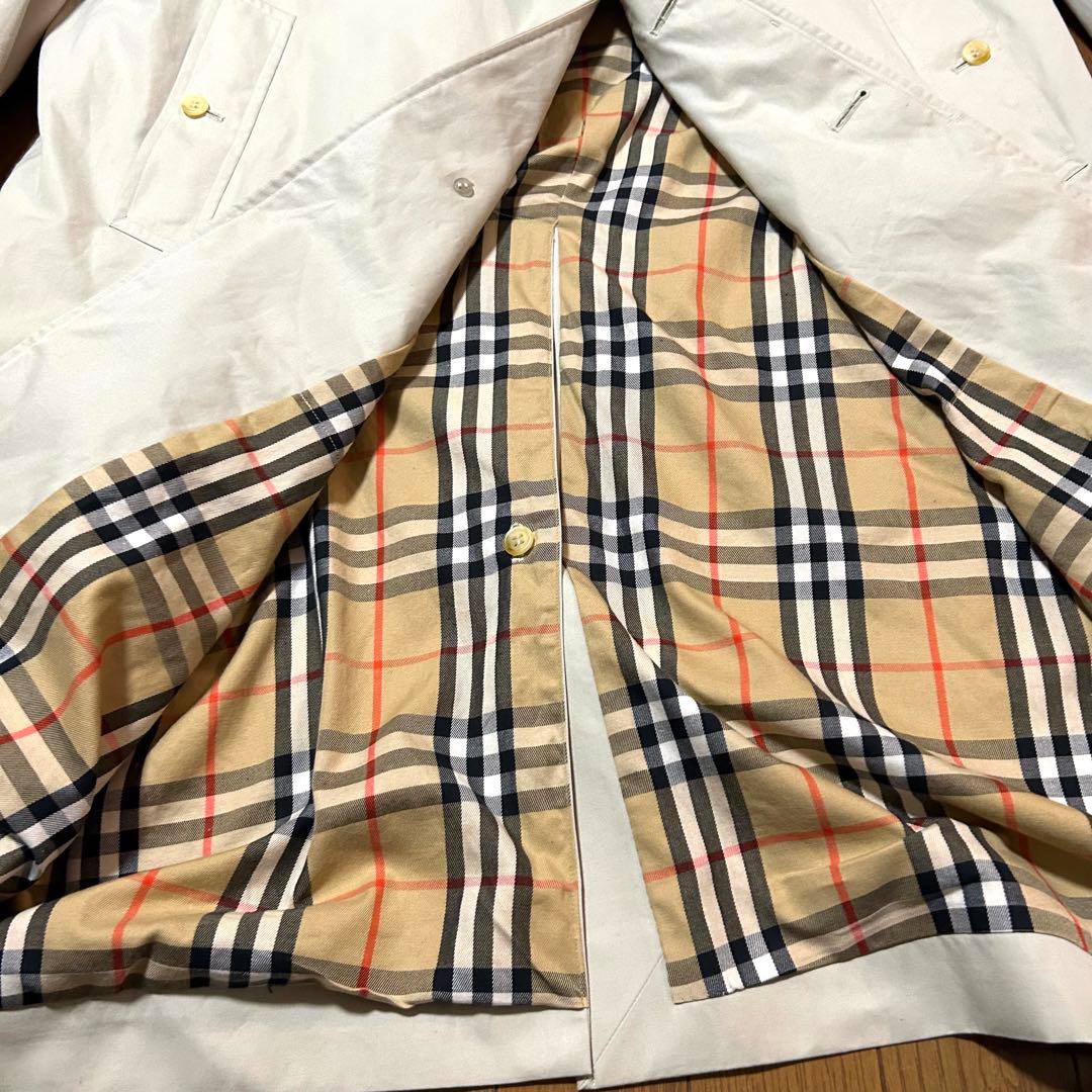 Lサイズ相当！Burberry's バーバリーズ 古着ロングコート ノバチェック