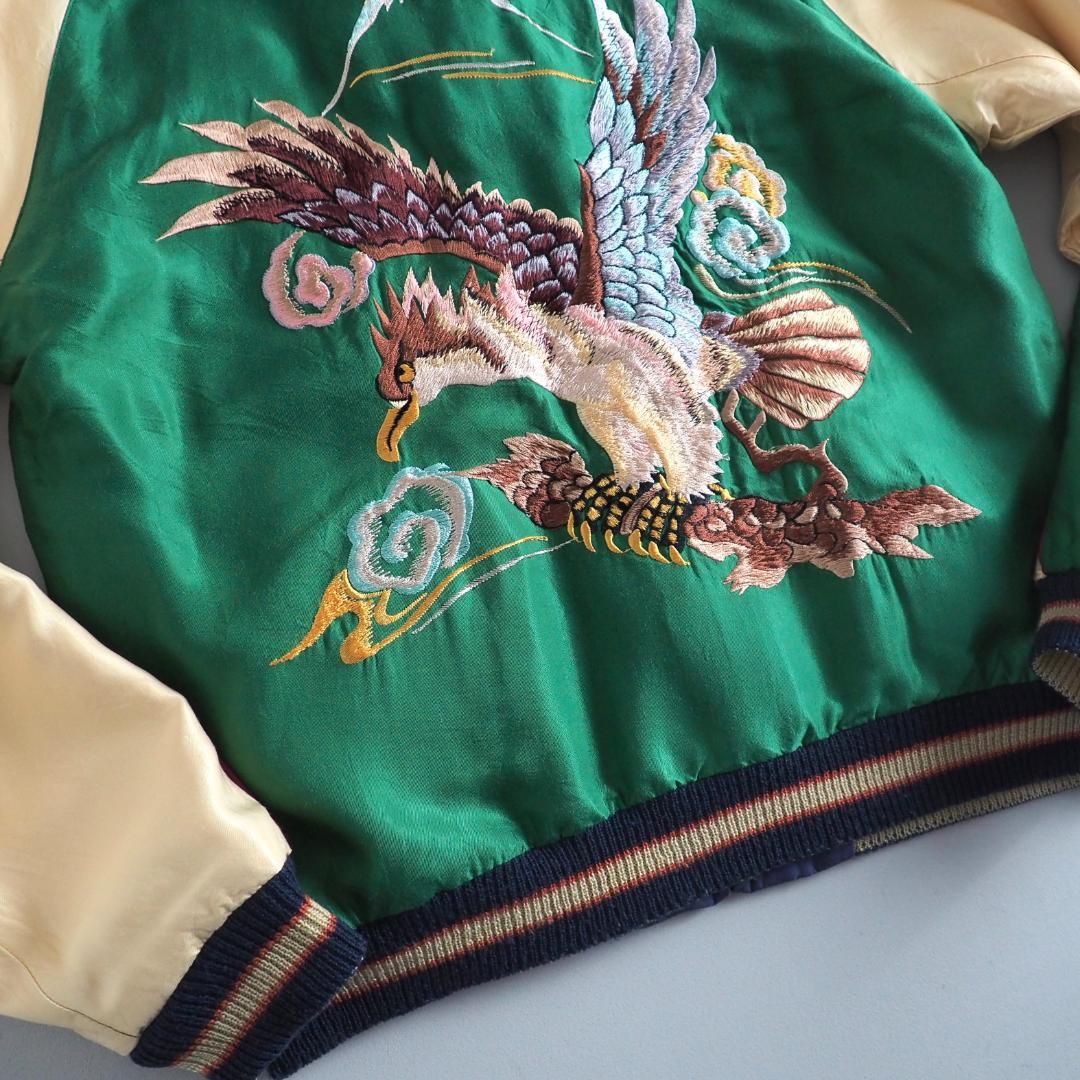 テーラー東洋　スカジャン　リバーシブルジャケット　鷹　日本地図