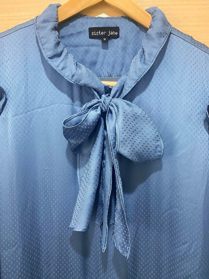 美品sister jane（シスタージェーン）長袖 ボウタイ ワンピース ドレス