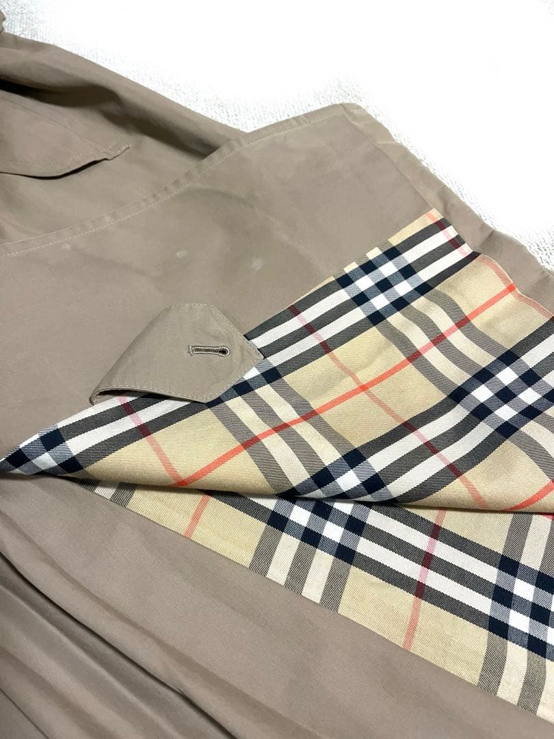 バーバリー　Burberrys トレンチコートノバチェック ダブルブレスト