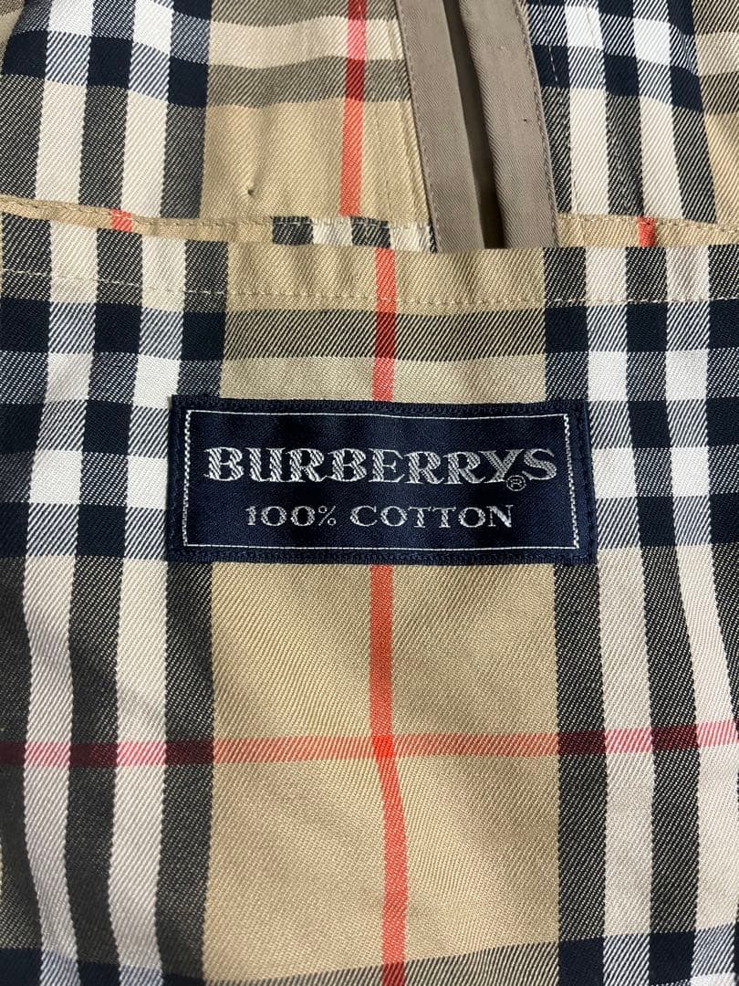 バーバリー　Burberrys トレンチコートノバチェック ダブルブレスト