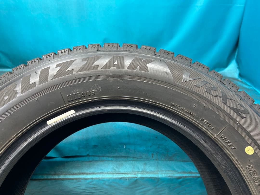 ①2021年製185/65R15バリ山！中古スタッドレスタイヤ2本セット