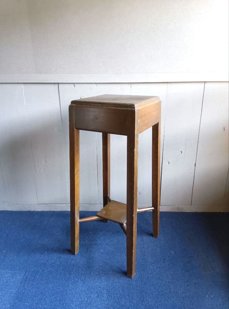 木製飾り台　高飾　レトロ　ヴィンテージ　高さ約68cm