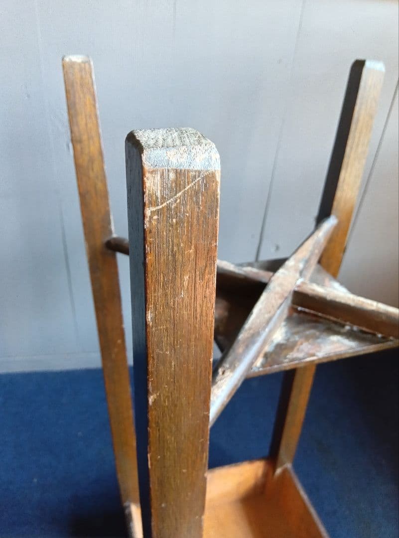 木製飾り台　高飾　レトロ　ヴィンテージ　高さ約68cm