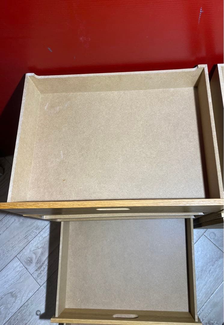 ✨大人気✨無印良品　スタッキングシェルフ用チェスト　オーク　2個セット