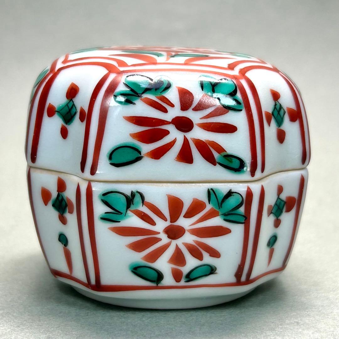 香合　4個セット　『押小路　青磁　呉須　祥瑞　交趾』　茶道具　茶道　共箱　工芸品