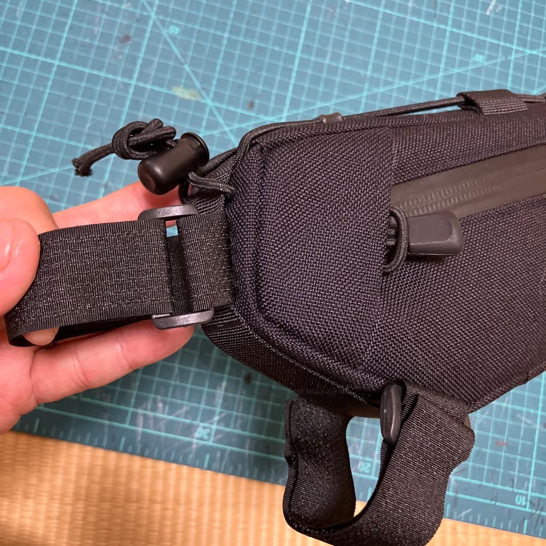 htのハンドメイドフレームバッグ+ステムポーチ