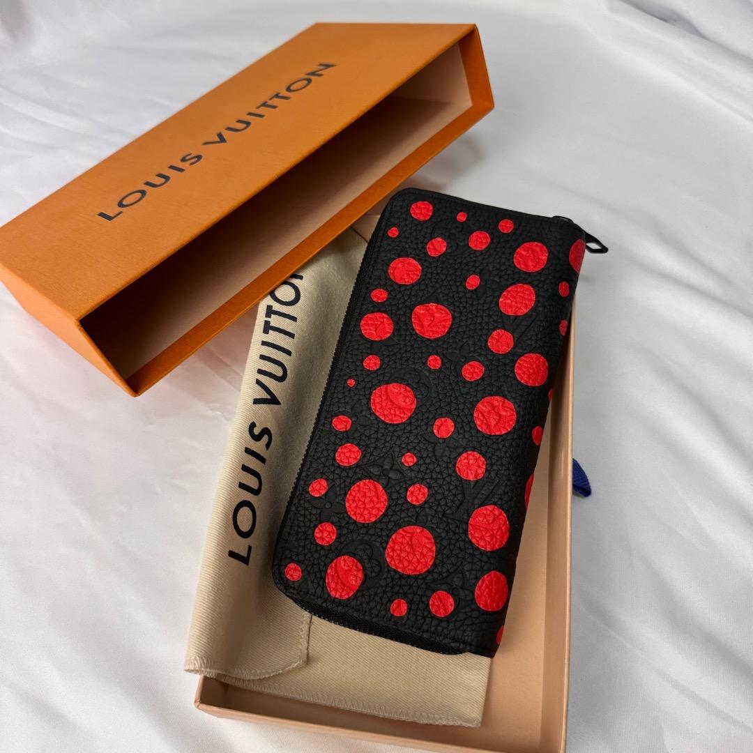 sara 長財布 ヴェルティカル 草間彌生 モノグラム 箱布袋付き