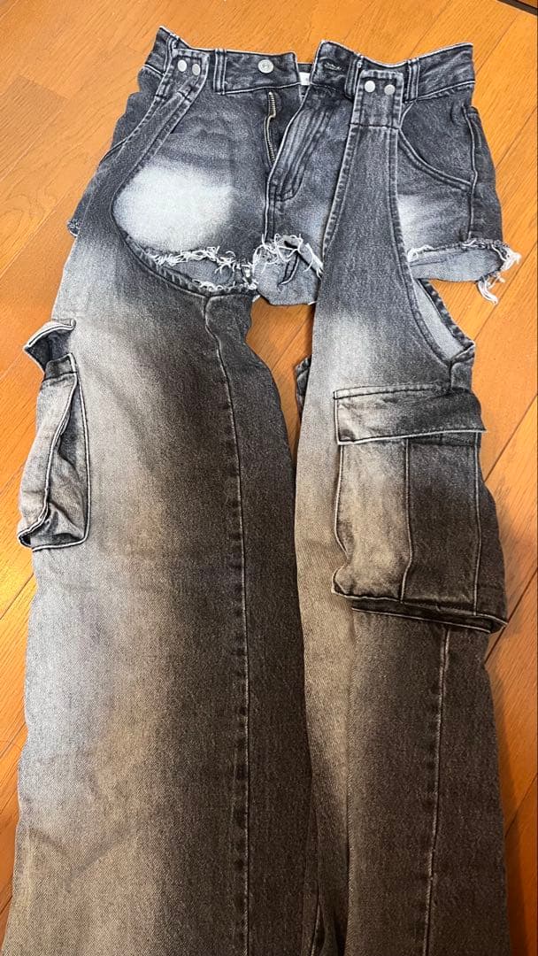 SPIRALGIRL 2WAYカーゴオーバーダイデニム