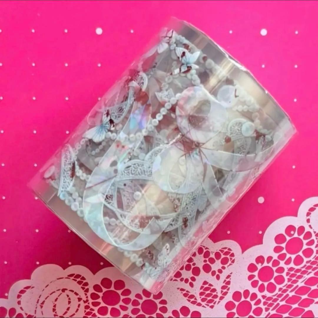 ♡SALE♡ 贝壳光 6cm×10m 染血蕾丝 海外マステ　リボン　りぼん