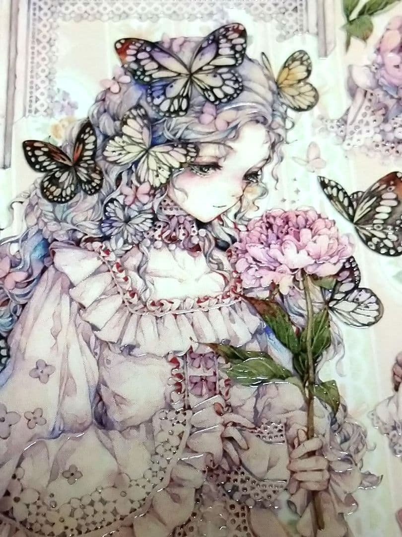 ✩再販✩J685＃芍药季(水晶)LION切り売り海外人物マステ女の子