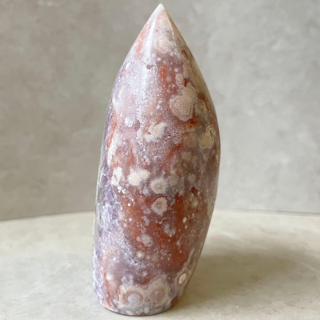 ピンクアメジスト　フラワーアゲート　共生　桜瑪瑙　フリーフォーム　天然石