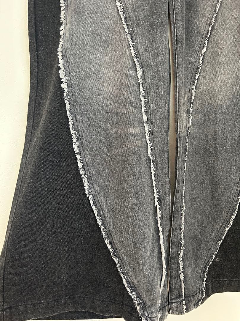 パンツ Jent Louis Bicolor Semi-Flare Denim