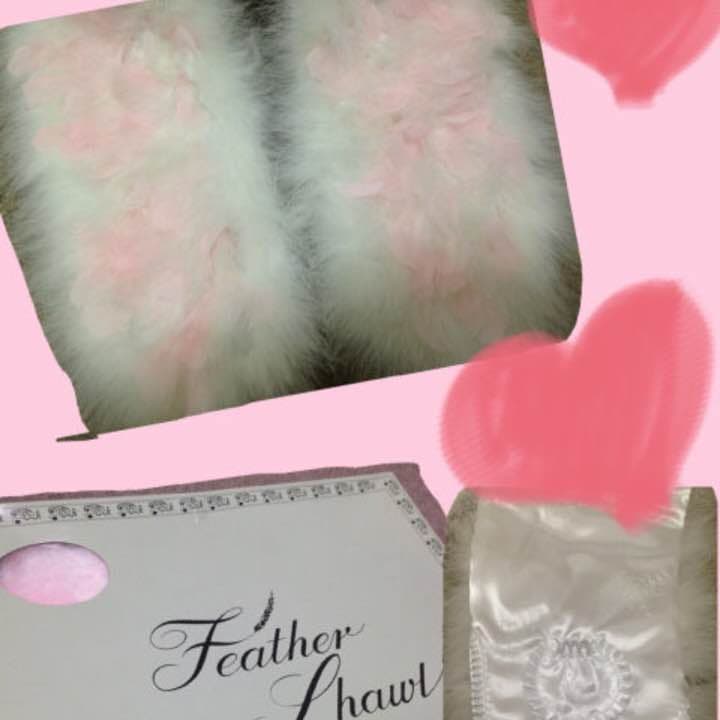 成人式♡ピンク天使の羽付きショール♡♡