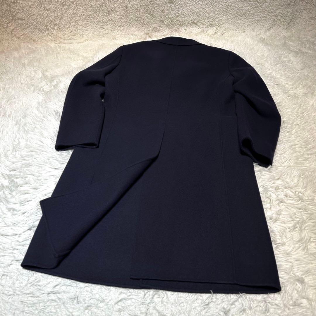 未使用級✨】UNIQLO＋J ウールブレンドチェスターコート L ネイビー