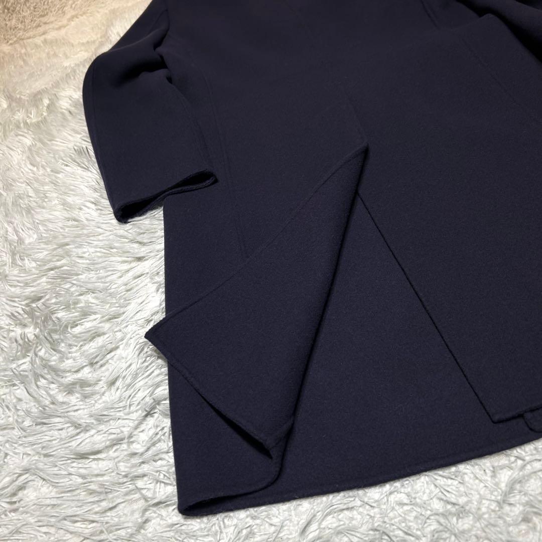 未使用級✨】UNIQLO＋J ウールブレンドチェスターコート L ネイビー