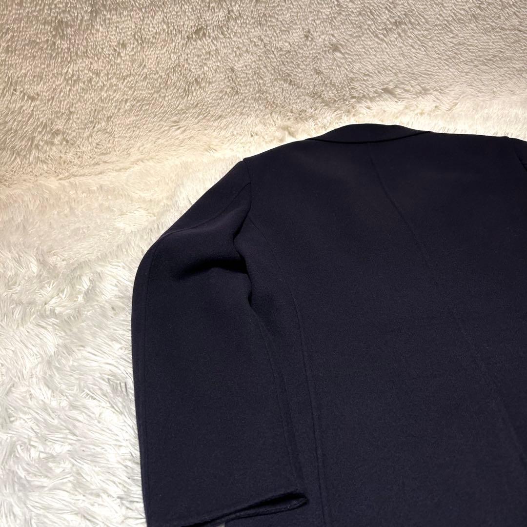 未使用級✨】UNIQLO＋J ウールブレンドチェスターコート L ネイビー