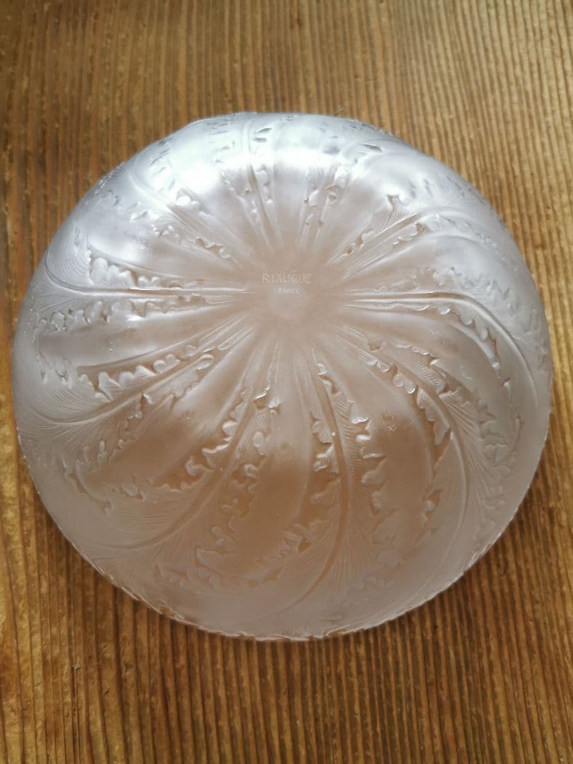 アンティーク ラリック CHICOREE ラージガラスボウル 水深鉢1921年頃