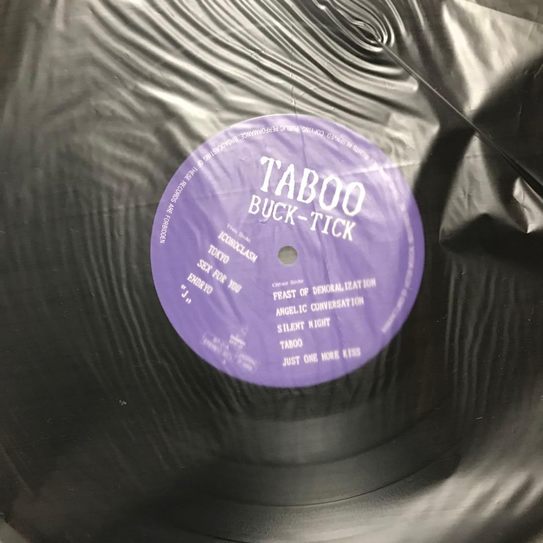 ピクチャー付き　BUCK-TICK TABOO LPレコード