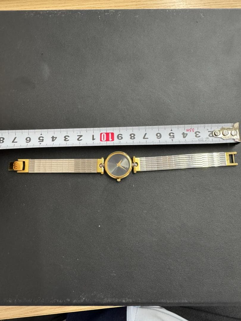 クリスチャンディオール 3025 ラウンド 腕時計 SS コンビ レディース