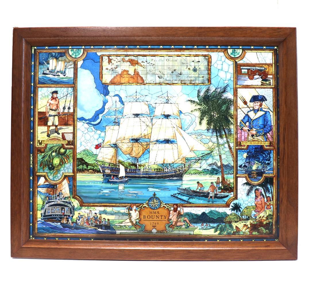 ジャック・ウッドソン ヴィンテージ ステンドグラス 特大 グラスマスターズ