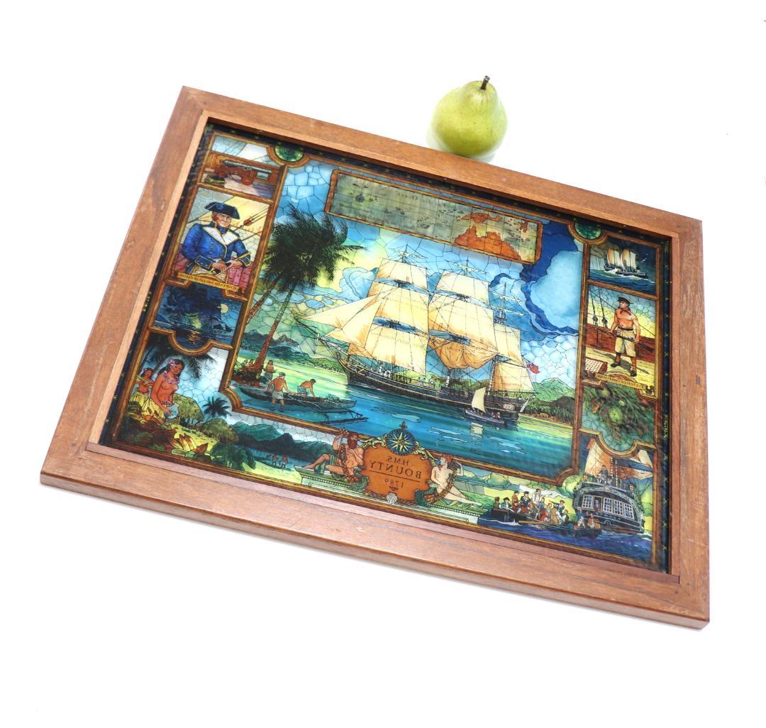 ジャック・ウッドソン ヴィンテージ ステンドグラス 特大 グラスマスターズ