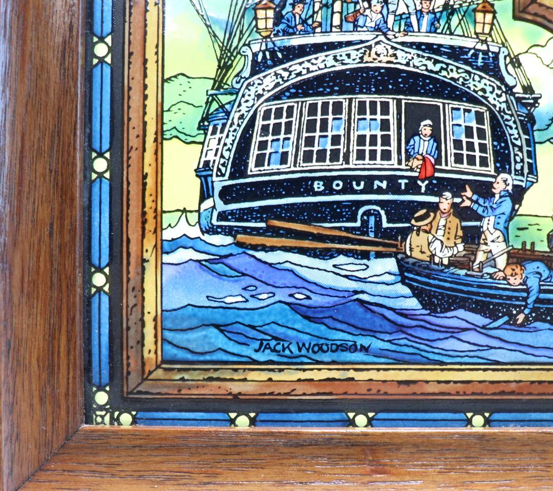 ジャック・ウッドソン ヴィンテージ ステンドグラス 特大 グラスマスターズ