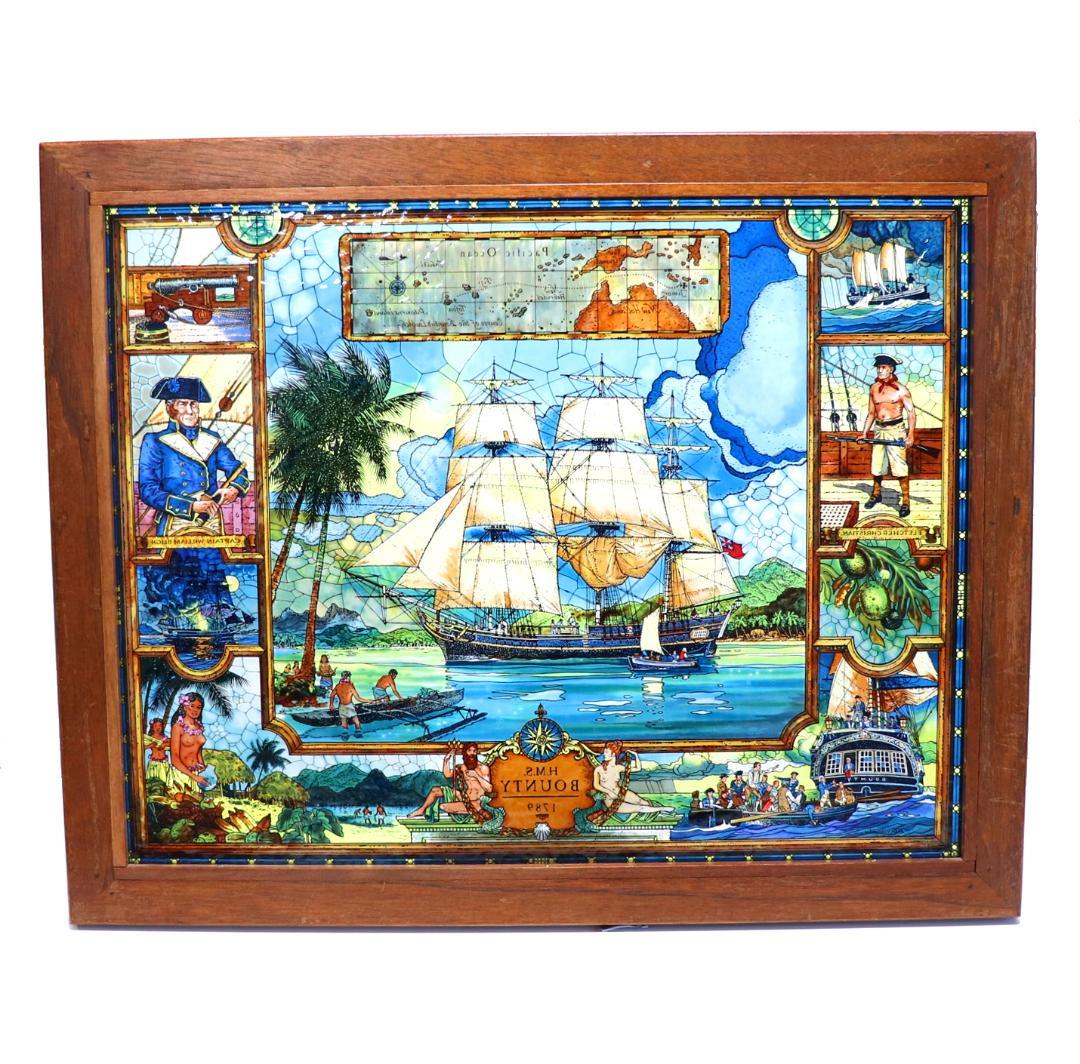 ジャック・ウッドソン ヴィンテージ ステンドグラス 特大 グラスマスターズ