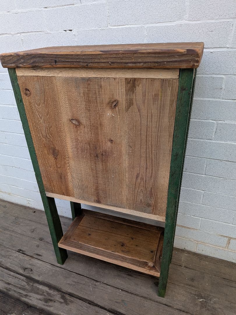 古材かざり棚　グリーン